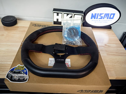 MINE'S D-S Leather Steering Wheel (Used)